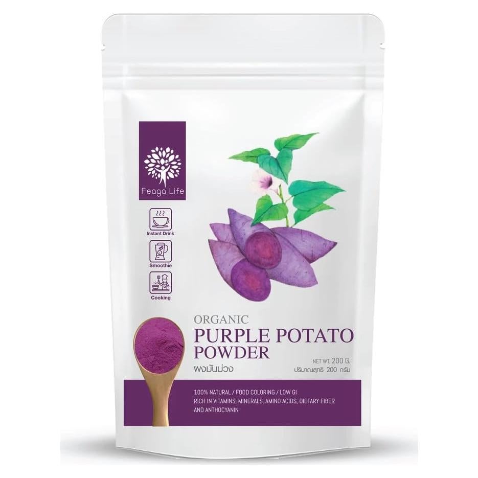 Polvo de Batata Morada Pura 200g - Superalimento Natural Sin Gluten