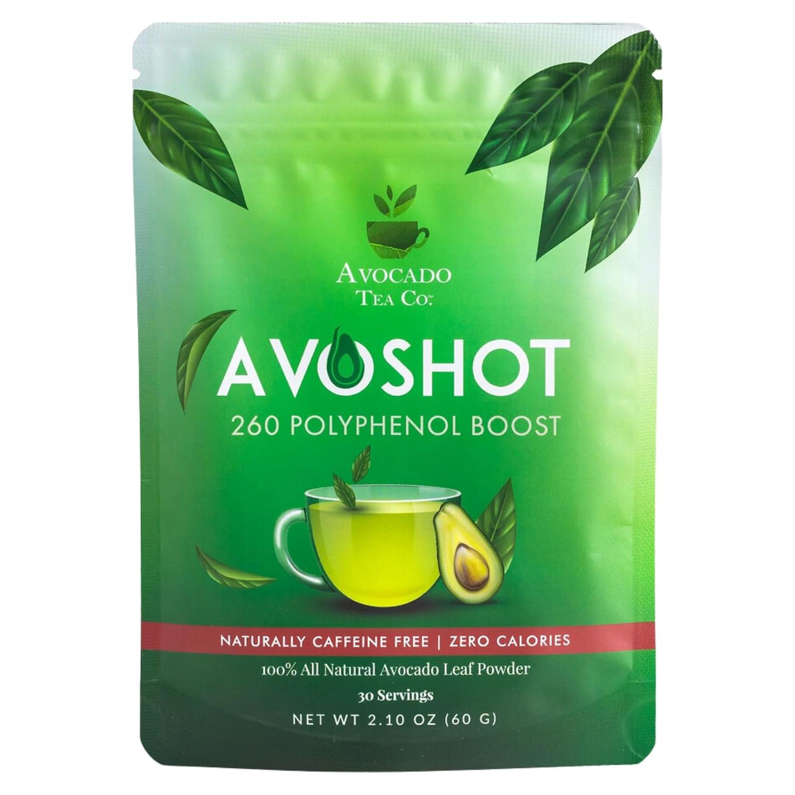 Té AvoShot Avocado Tea Co. | Polvo de Hoja de Aguacate 60g