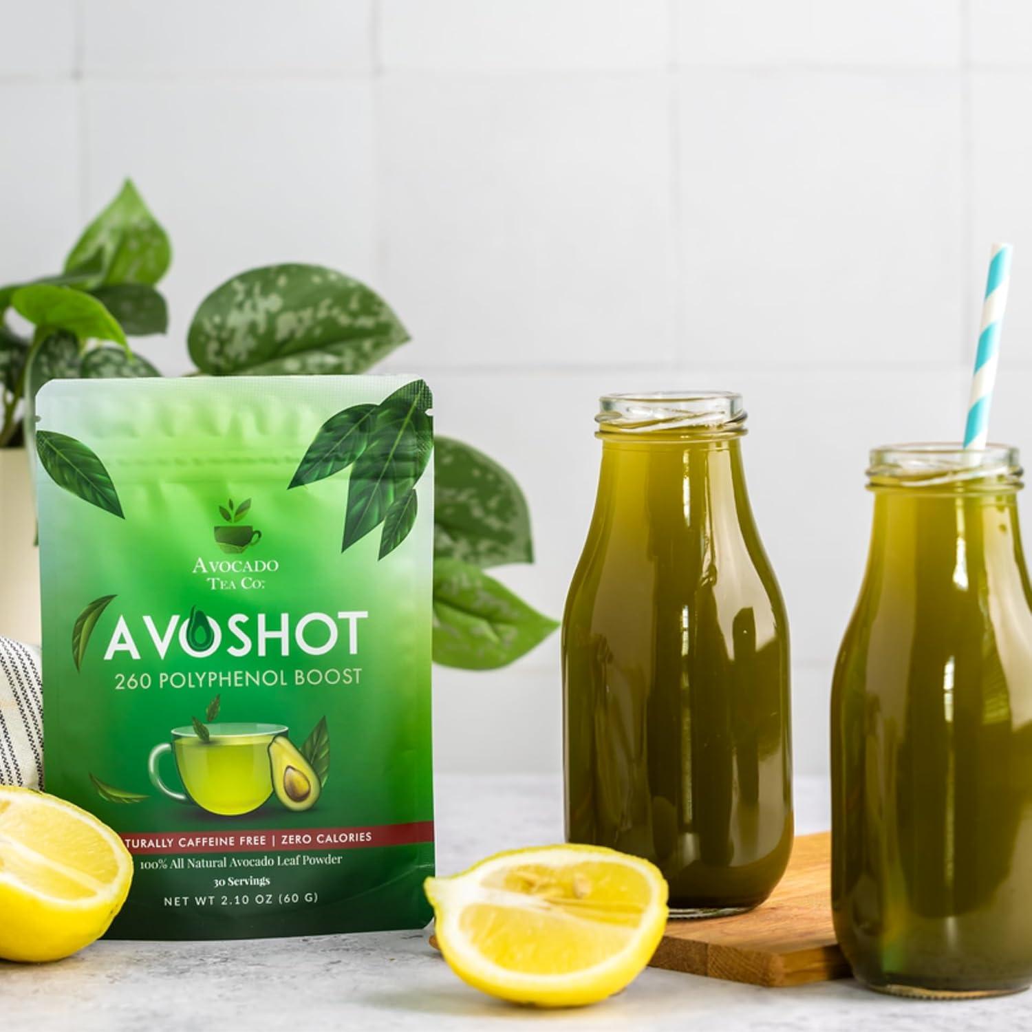 Té AvoShot Avocado Tea Co. | Polvo de Hoja de Aguacate 60g