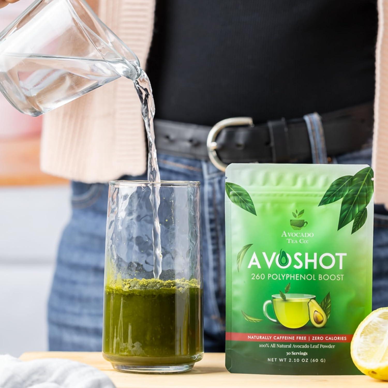 Té AvoShot Avocado Tea Co. | Polvo de Hoja de Aguacate 60g