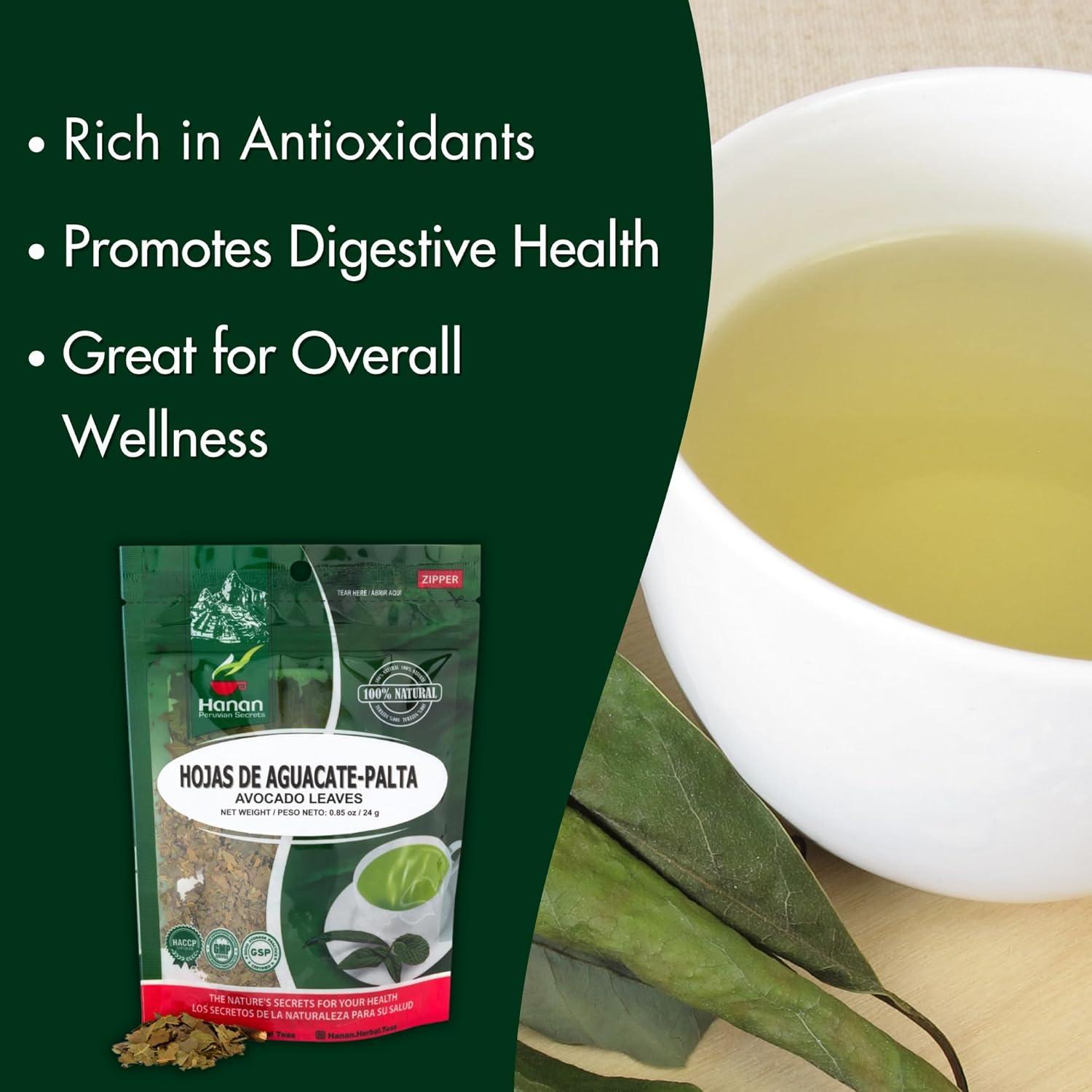 Hojas de Aguacate Hanan - 24g - Té Herbal Natural de Perú