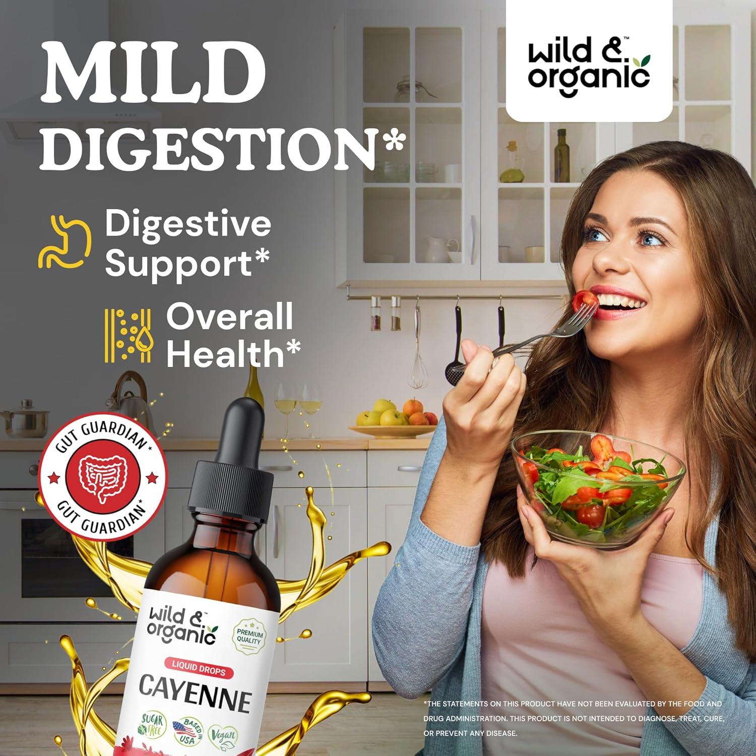 Tintura de Pimiento Cayena Silvestre y Orgánico 59 ml - Suplemento Digestivo