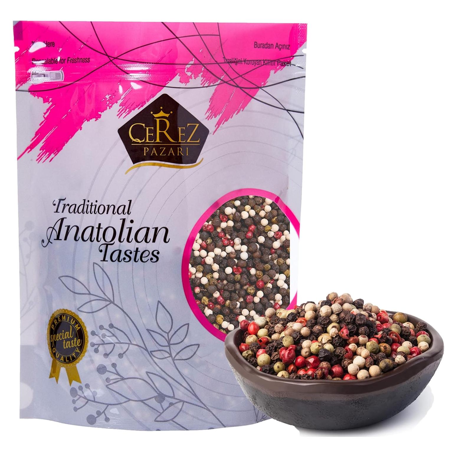 Mezcla de Pimienta Arcoíris Cerez Pazari 255 g - Pimienta Entera