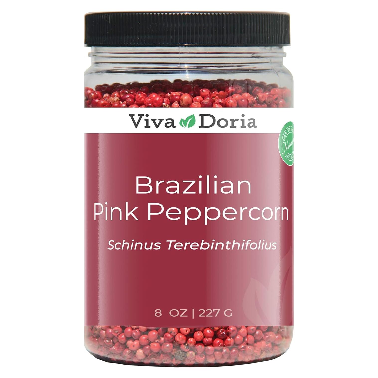 Pimienta Rosa Brasileña Viva Doria 227g - Entera y Esterilizada