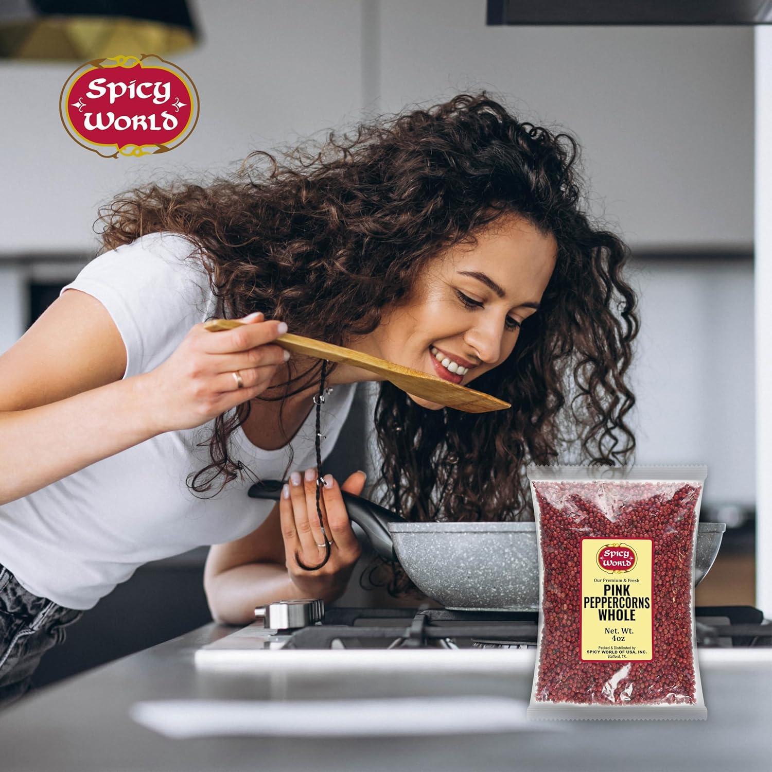 Pimienta Rosa Entera Spicy World 113g - Esterilizada, Vegana