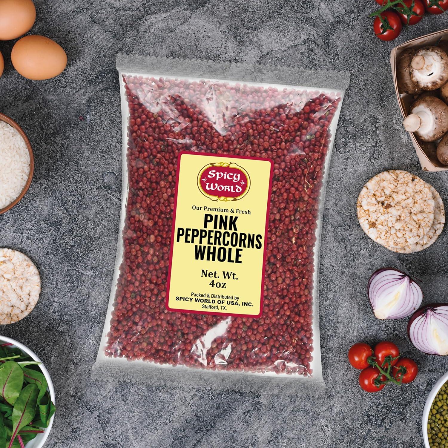 Pimienta Rosa Entera Spicy World 113g - Esterilizada, Vegana