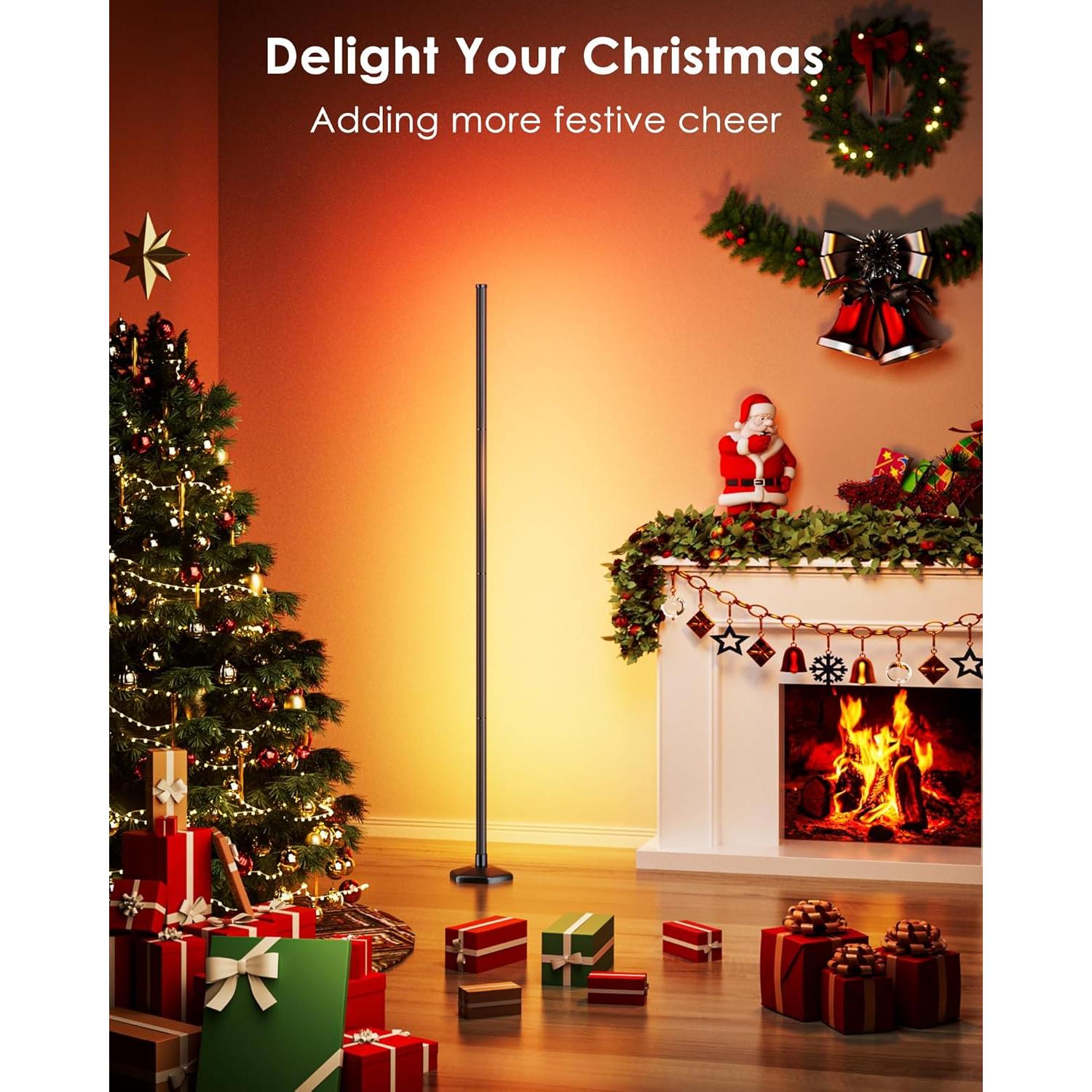 Lámpara de Piso LED CCACC 165cm RGB Control Remoto