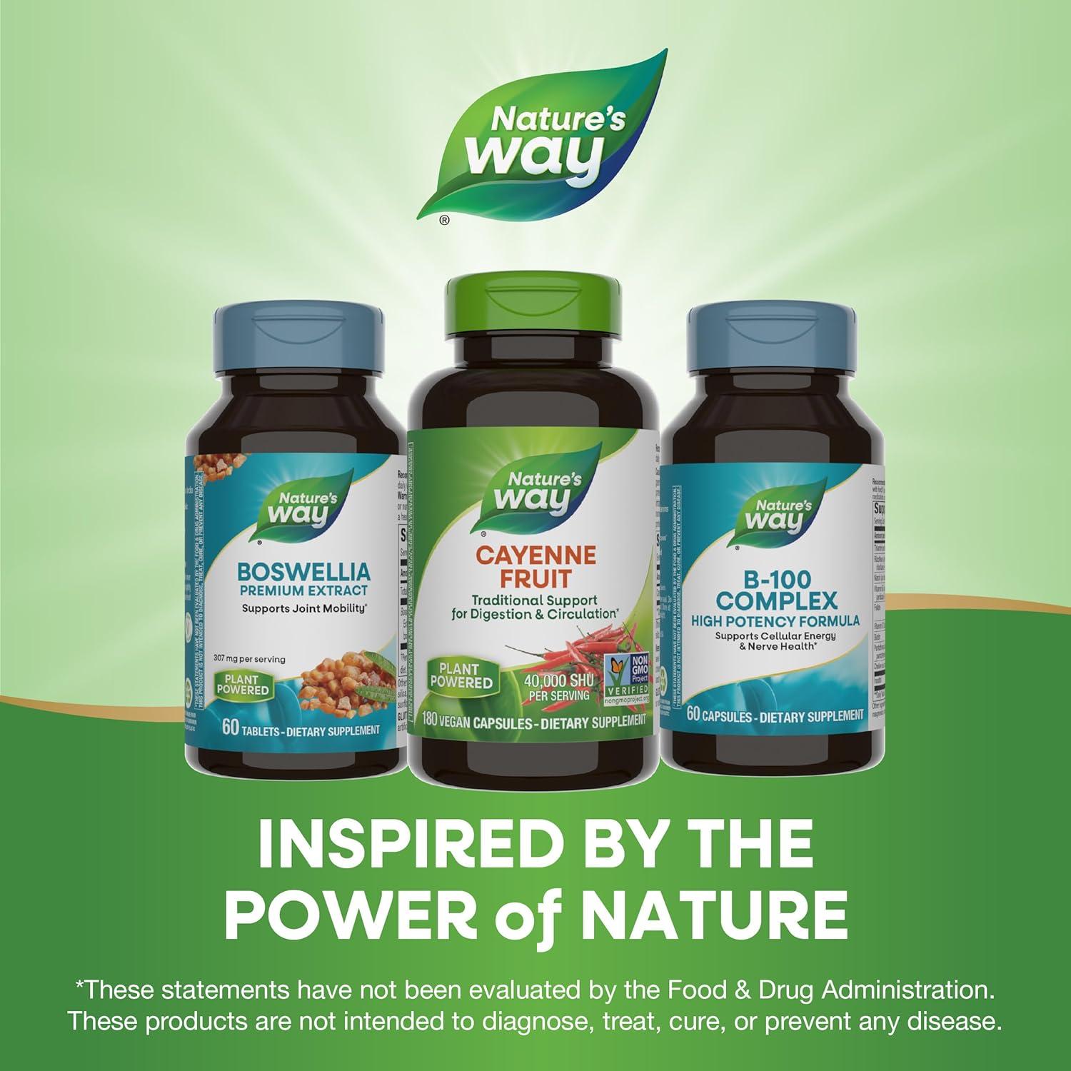 Cápsulas de Pimienta de Cayena Nature's Way 180 Veganas