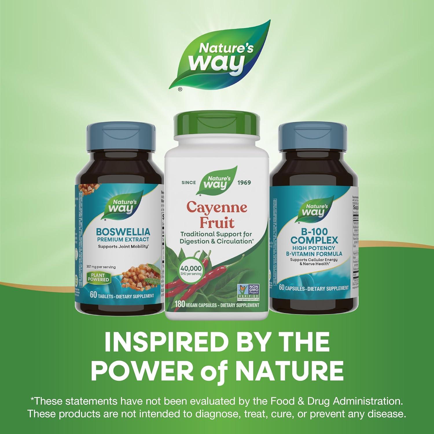 Cápsulas de Pimienta de Cayena Nature's Way 180 Veganas