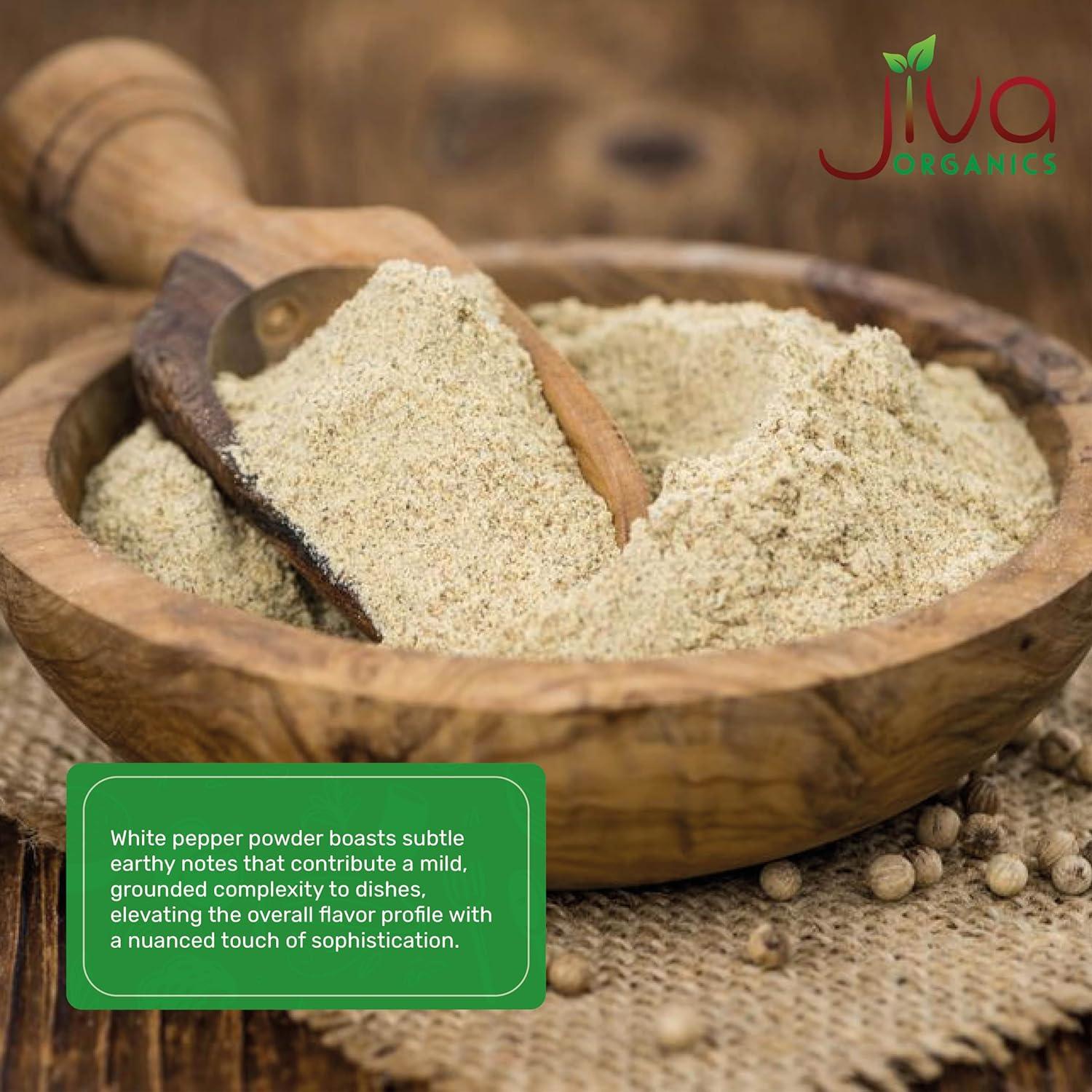 Pólvora de Pimienta Blanca Orgánica Jiva Organics 100g - Sabor Intenso