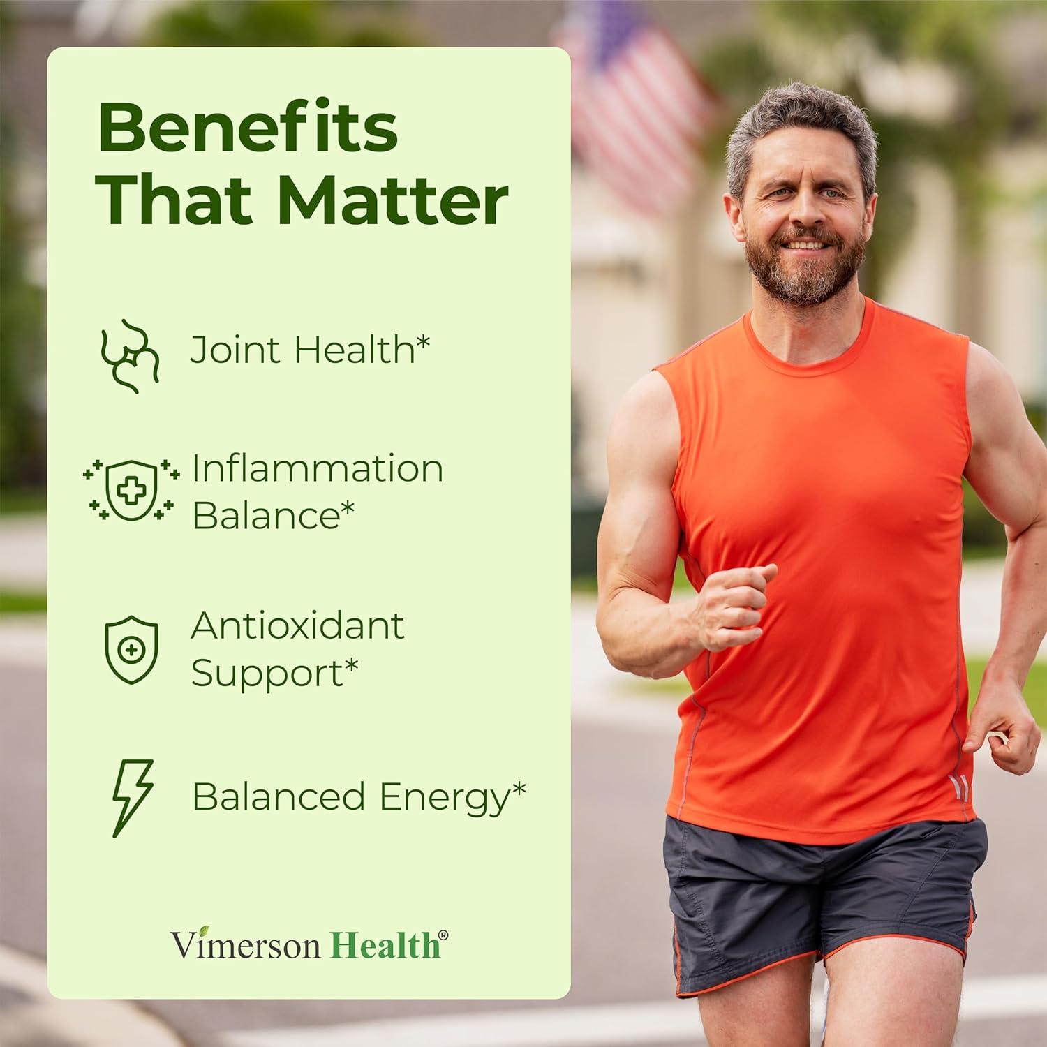 Suplemento de Cúrcuma y Té Verde Vimerson 60 Cápsulas