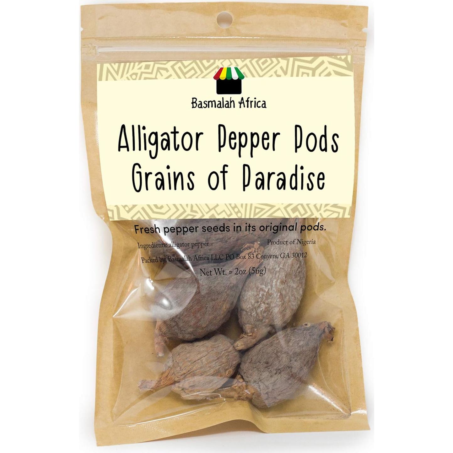 Pimienta de Cocodrilo Orgánica Africana Atare - 5 Vainas