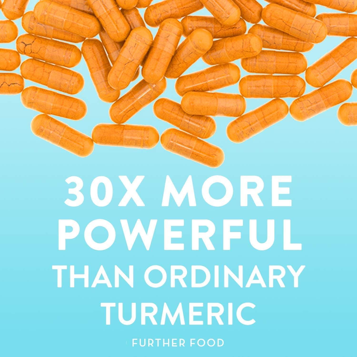 Further Food Premium Curcumin Turmeric, Maximum Strength, 500 mg, 60 Capsules
