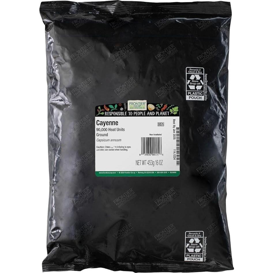 Pimienta de Cayena Molida Frontier Co-op 90,000 Hu 453g