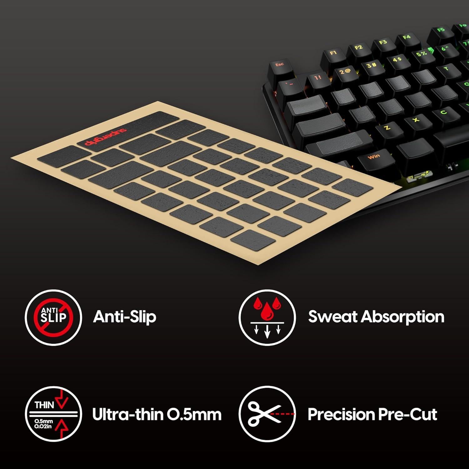 Cinta de Agarre Antideslizante SUPERGRIP para Teclado