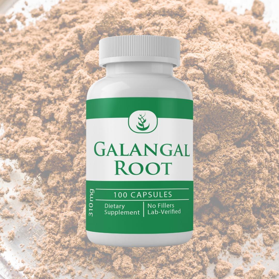 Cápsulas de Raíz de Galanga 100% Pura - Ingredientes Originales