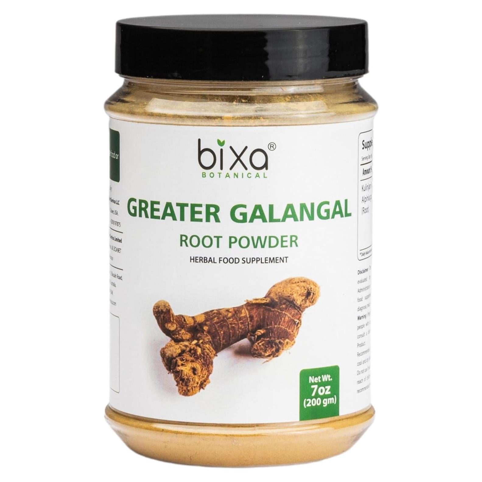 Polvo de Raíz de Galanga Mayor Bixa Botanical 200g Vegano