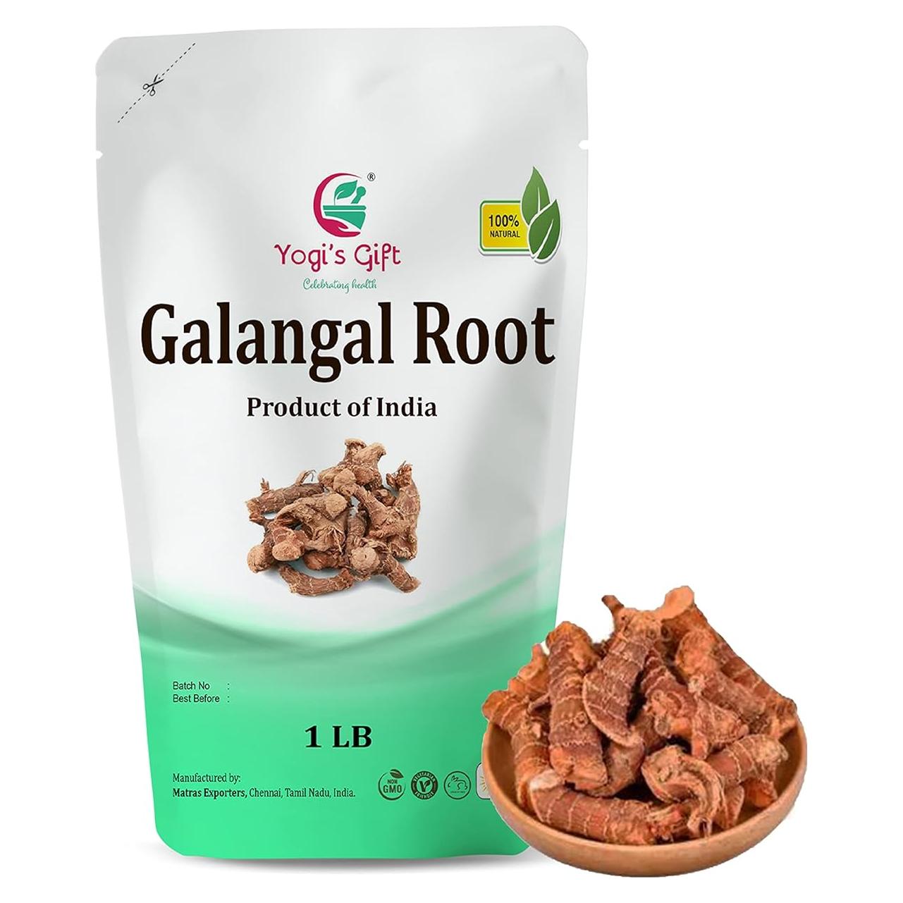 Raíz de Galanga Secada 453g | Alpinia Galanga | Yogi's Gift