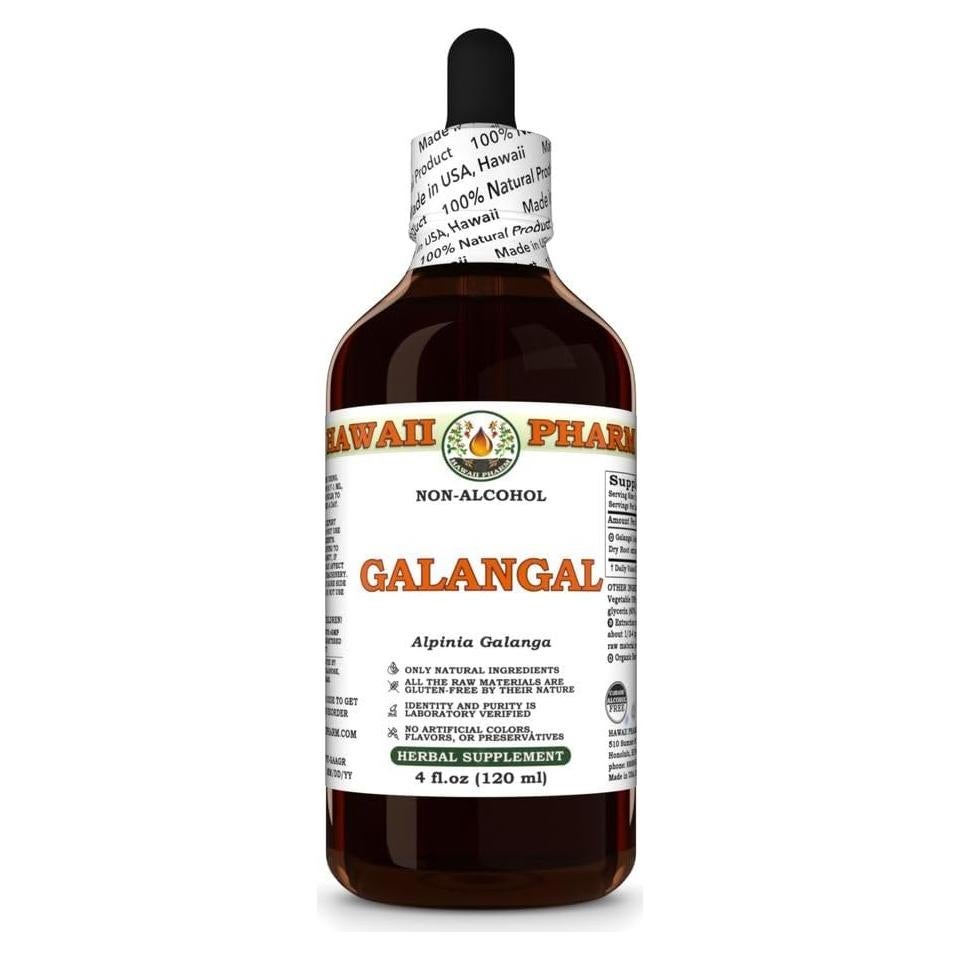 Extracto de Galanga Hawaii Pharm 118.29 ml Natural Vegano