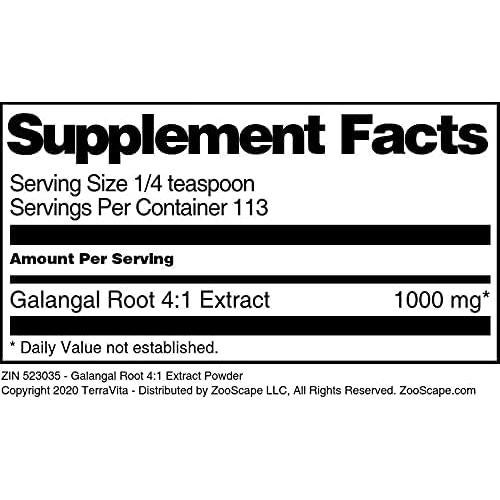 Extracto en polvo de raíz de galanga 4:1 TerraVita 113 g