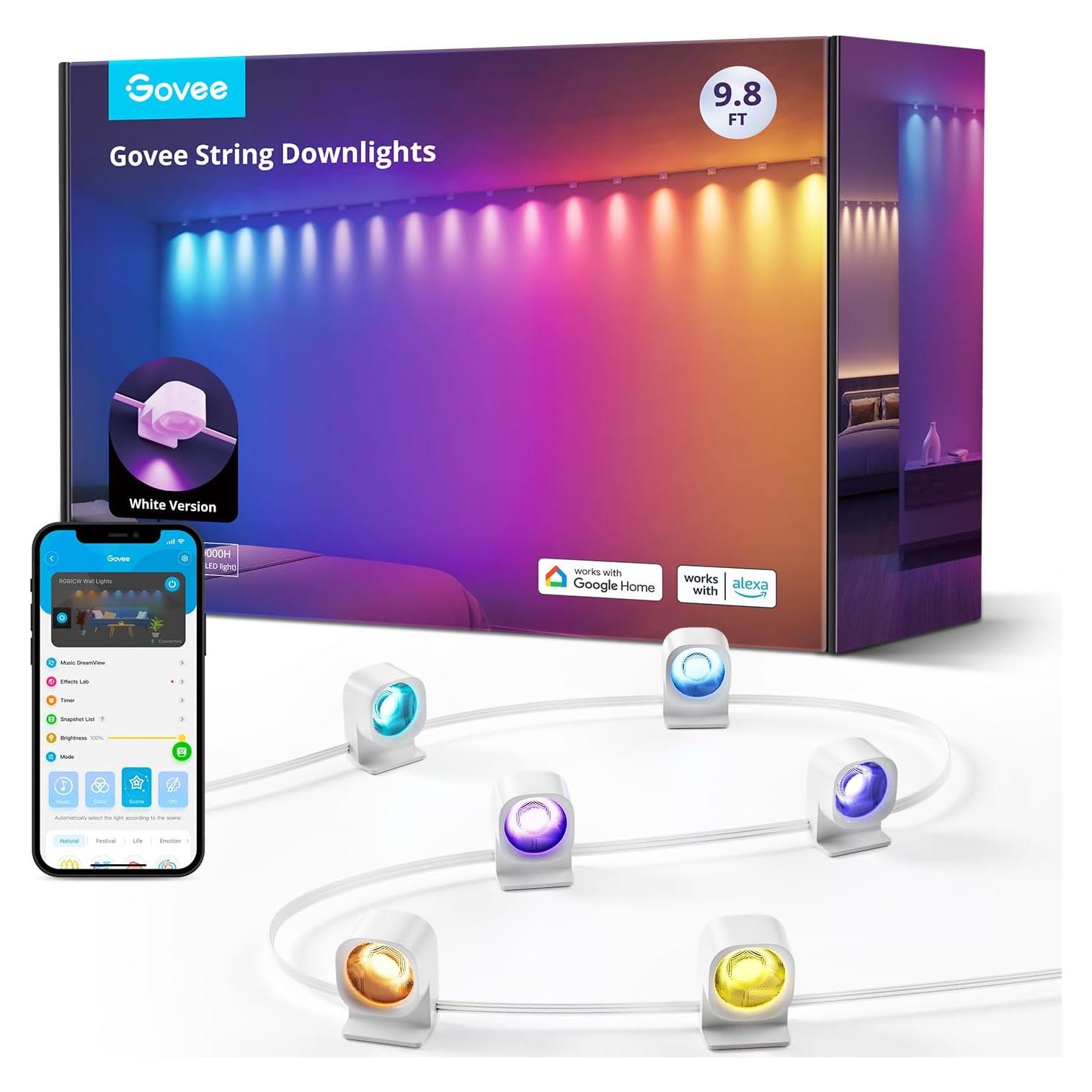 Govee Cuerda de Luces LED Inteligentes 2.99m RGBIC Blanca