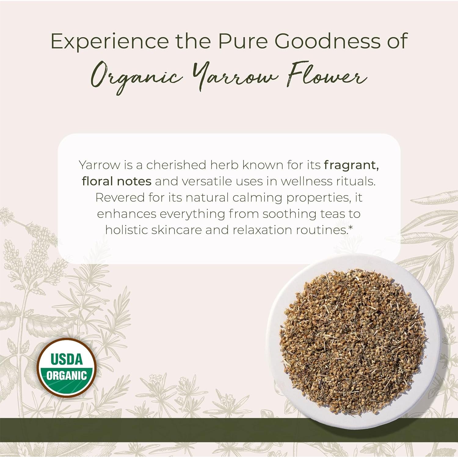 Flores de Yarrow Orgánicas Starwest Botanicals 113.4 g - Té y Bienestar