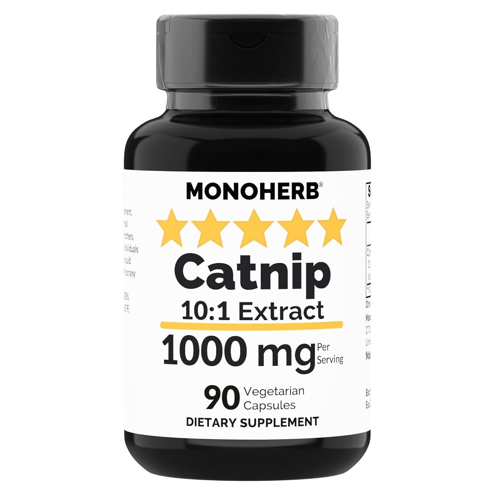 Extracto de Catnip Monoherb 1000 mg - 90 Cápsulas Vegetales