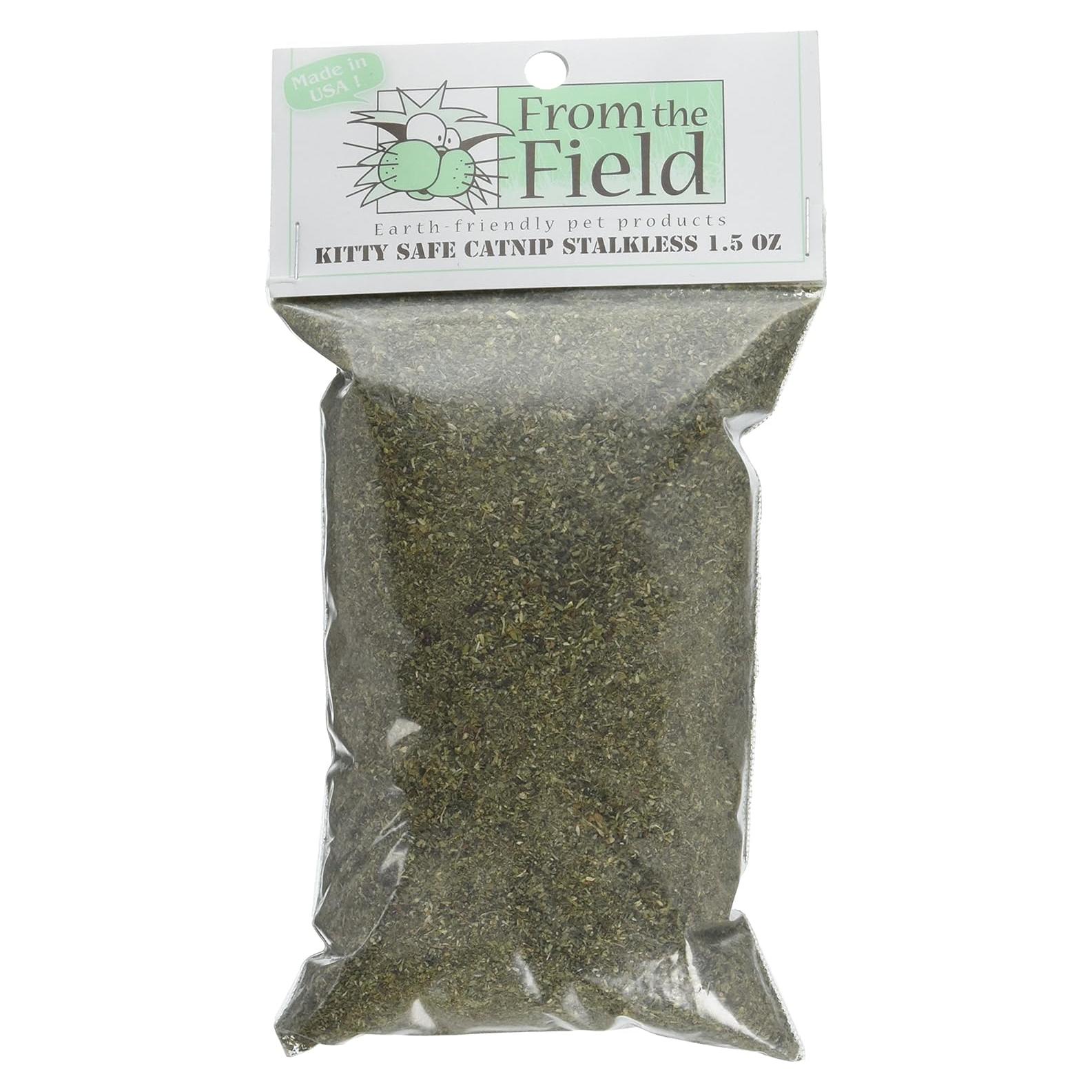 Catnip Sin Tallo Molido Fino De The Field 42.5g Ecológico