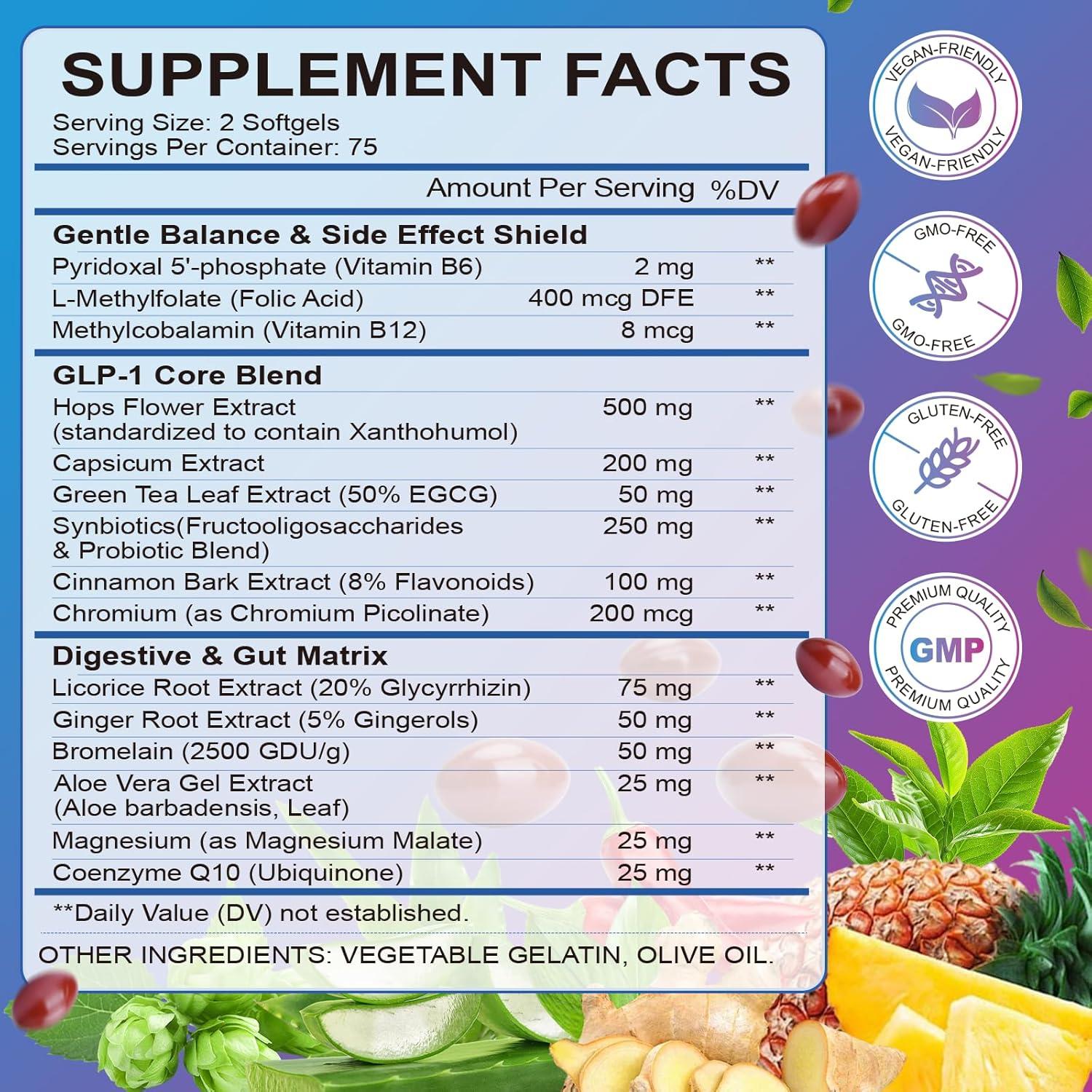 Suplemento GLP-1 ZHPHK 150 Cápsulas - Energía y Metabolismo