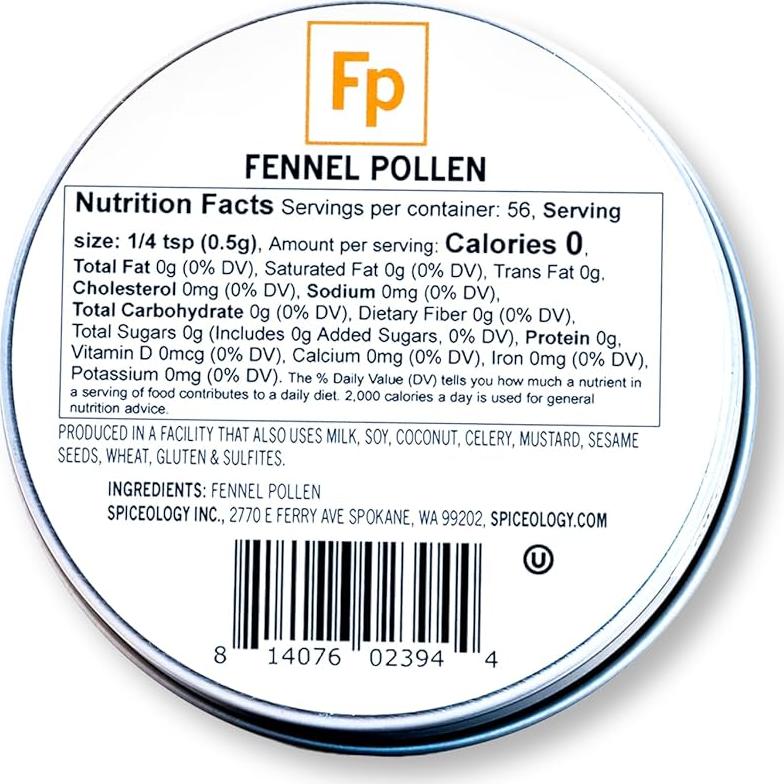 Polen de Hinojo Spiceology - Especia Gourmet 28 g