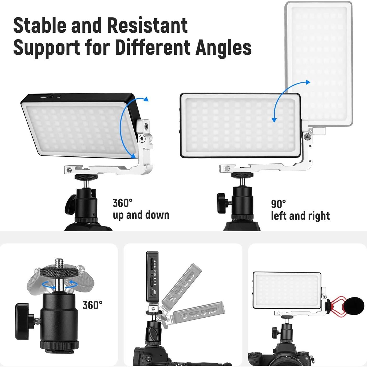Luz de Video LED RGB NEEWER SL90 2500-10000K 4300mAh