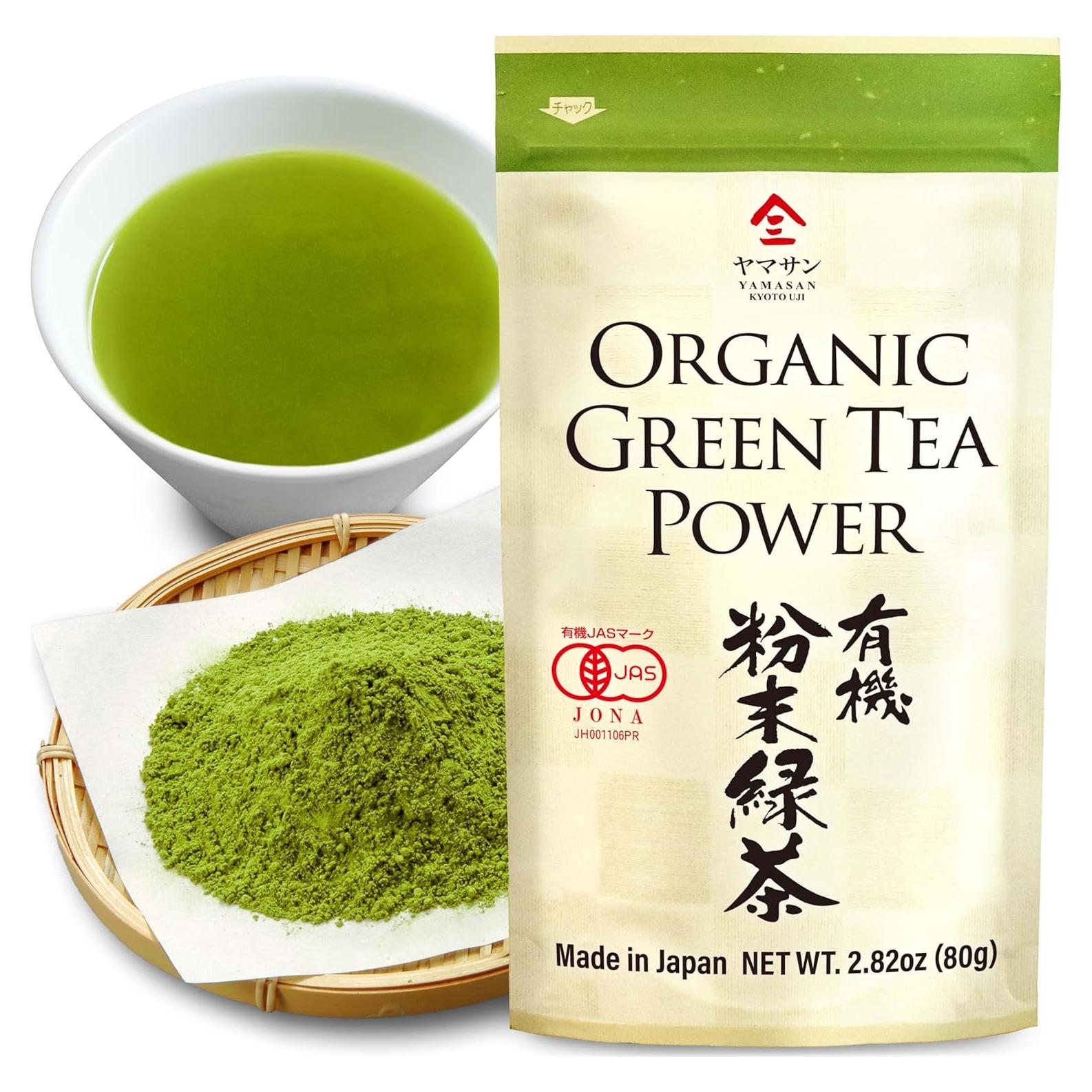 Polvo de té verde orgánico Yamasan Sencha 80g - Japón