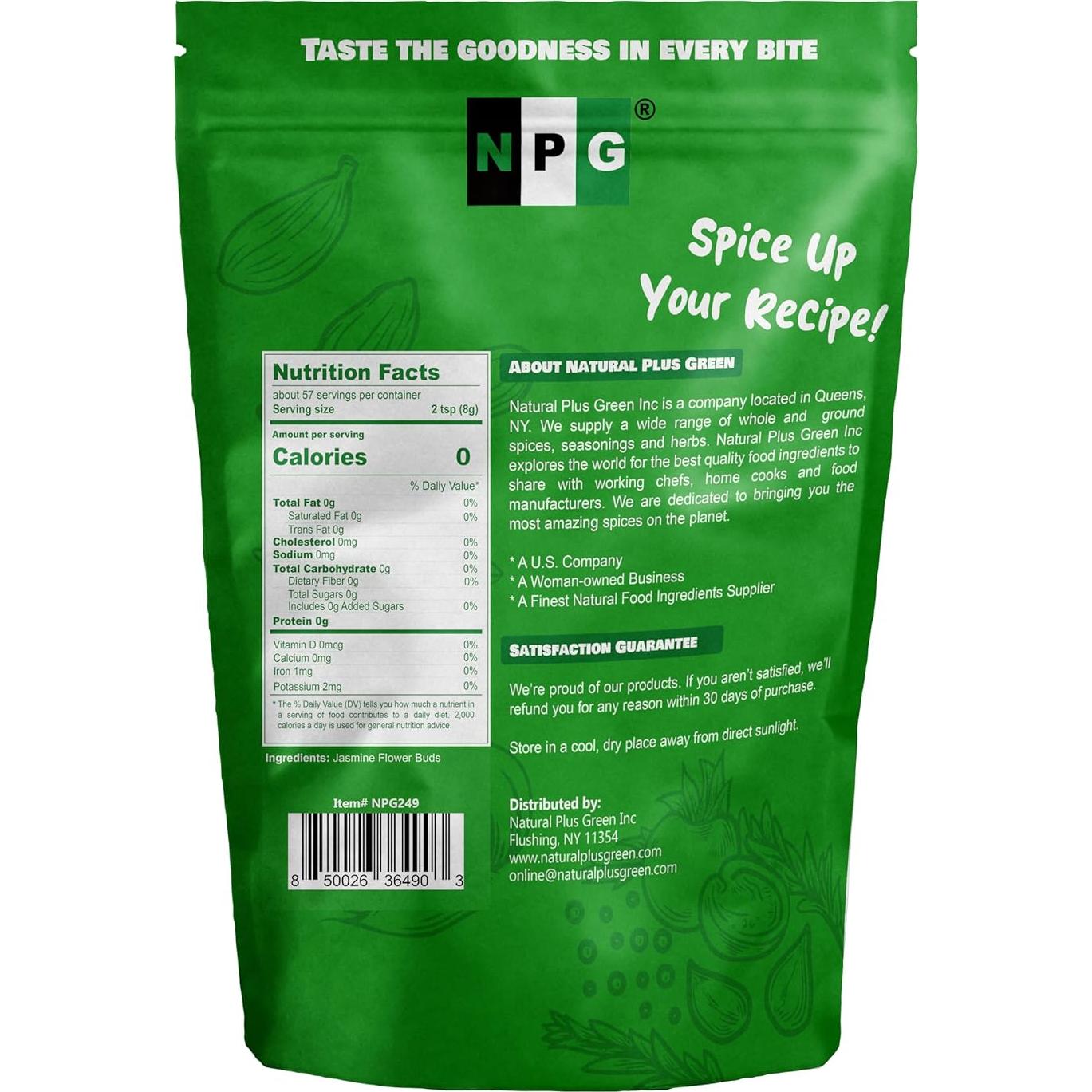 Té de Flores de Jazmín Secas NPG 453.6 g - Aromáticas Naturales