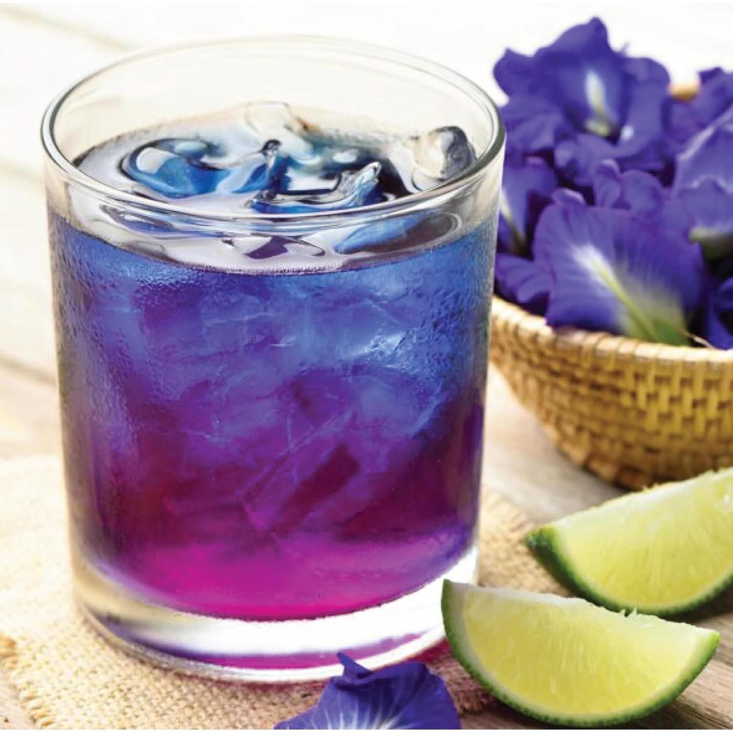 Polvo de Flor de Guisante Mariposa Orgánico 227g - Colorante Natural