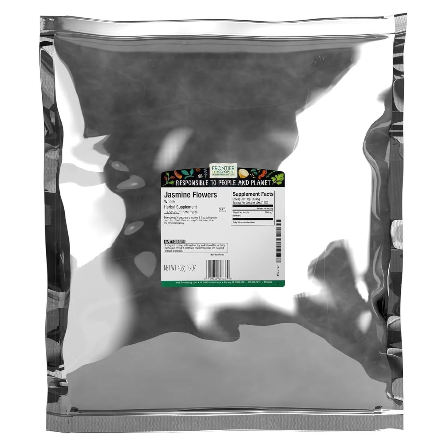 Flores de Jazmín Secas Frontier Co-op 0.45kg - Capullos Comestibles