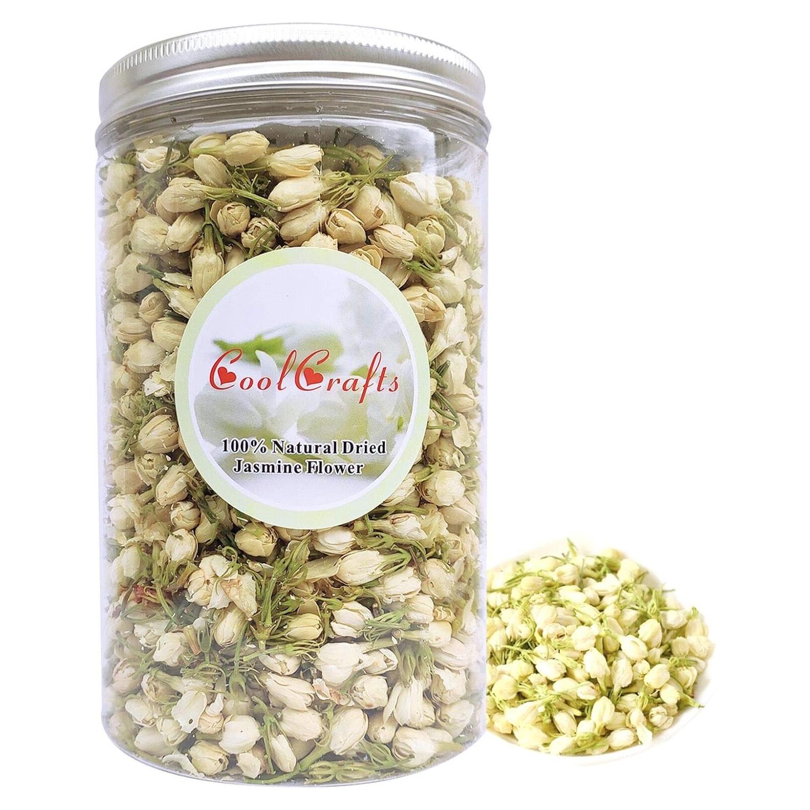 Flores de Jazmín Secas CoolCrafts 60 g para Té y Repostería