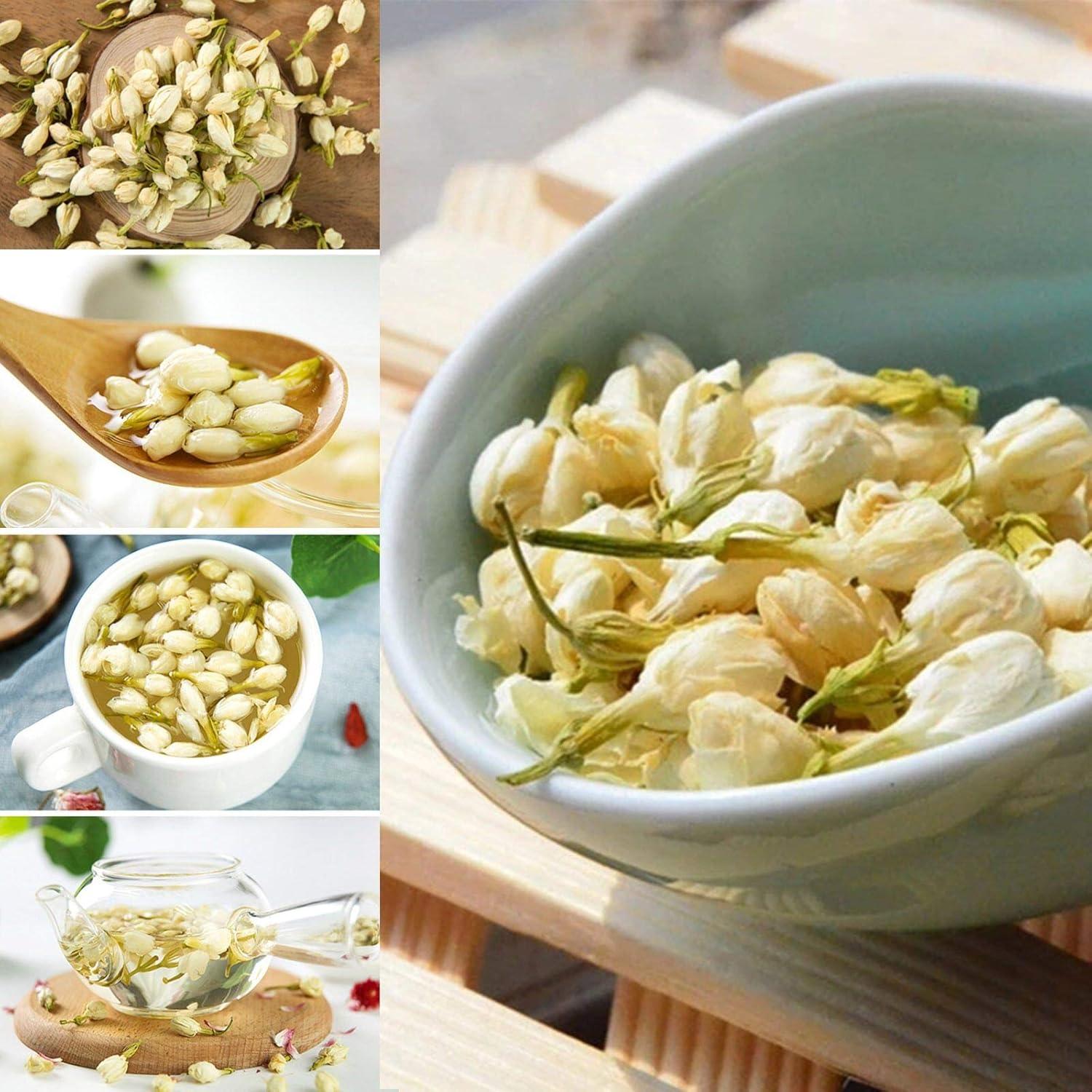 Flores de Jazmín Secas CoolCrafts 60 g para Té y Repostería