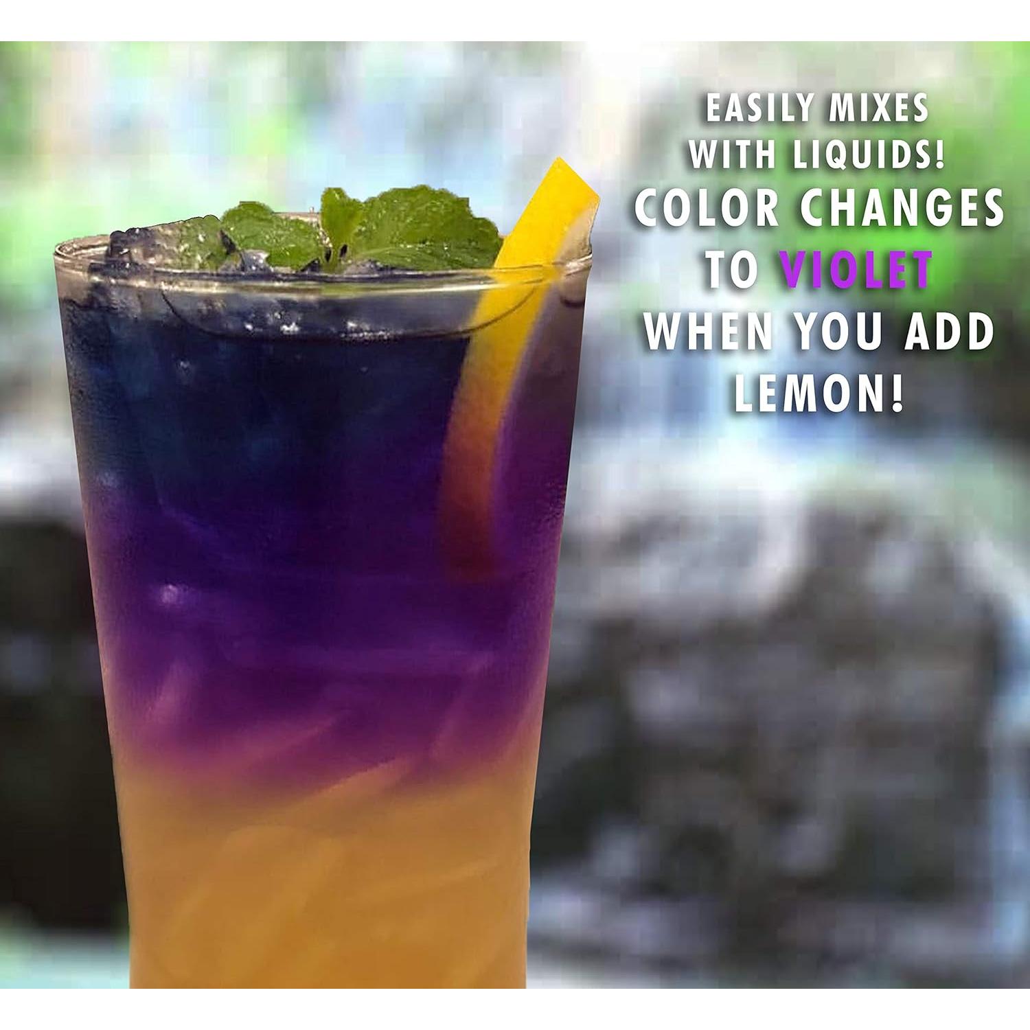 Polvo de Flor de Guisante Mariposa Azul Sou Zen 80g - Colorante Natural