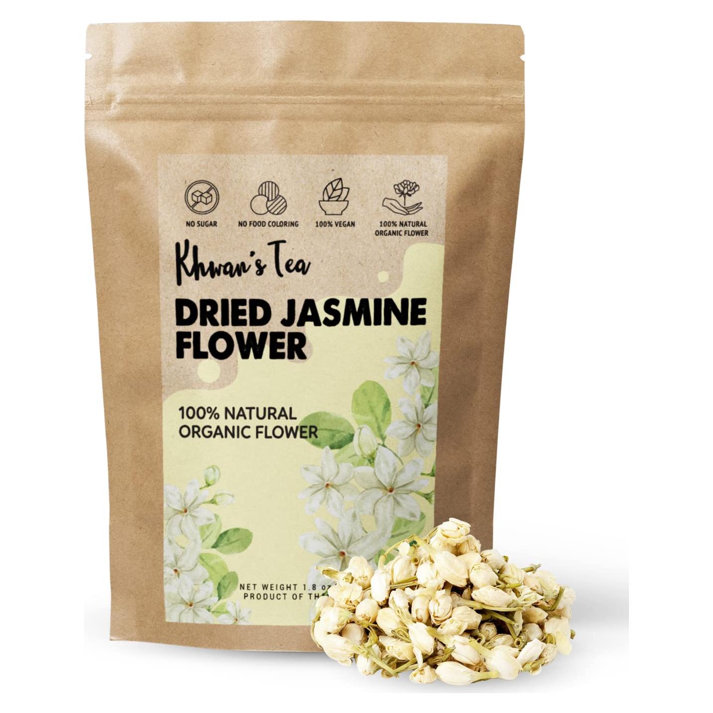 Té de Flores de Jazmín Secos Khwan 50 g - Vegano y Sin OGM