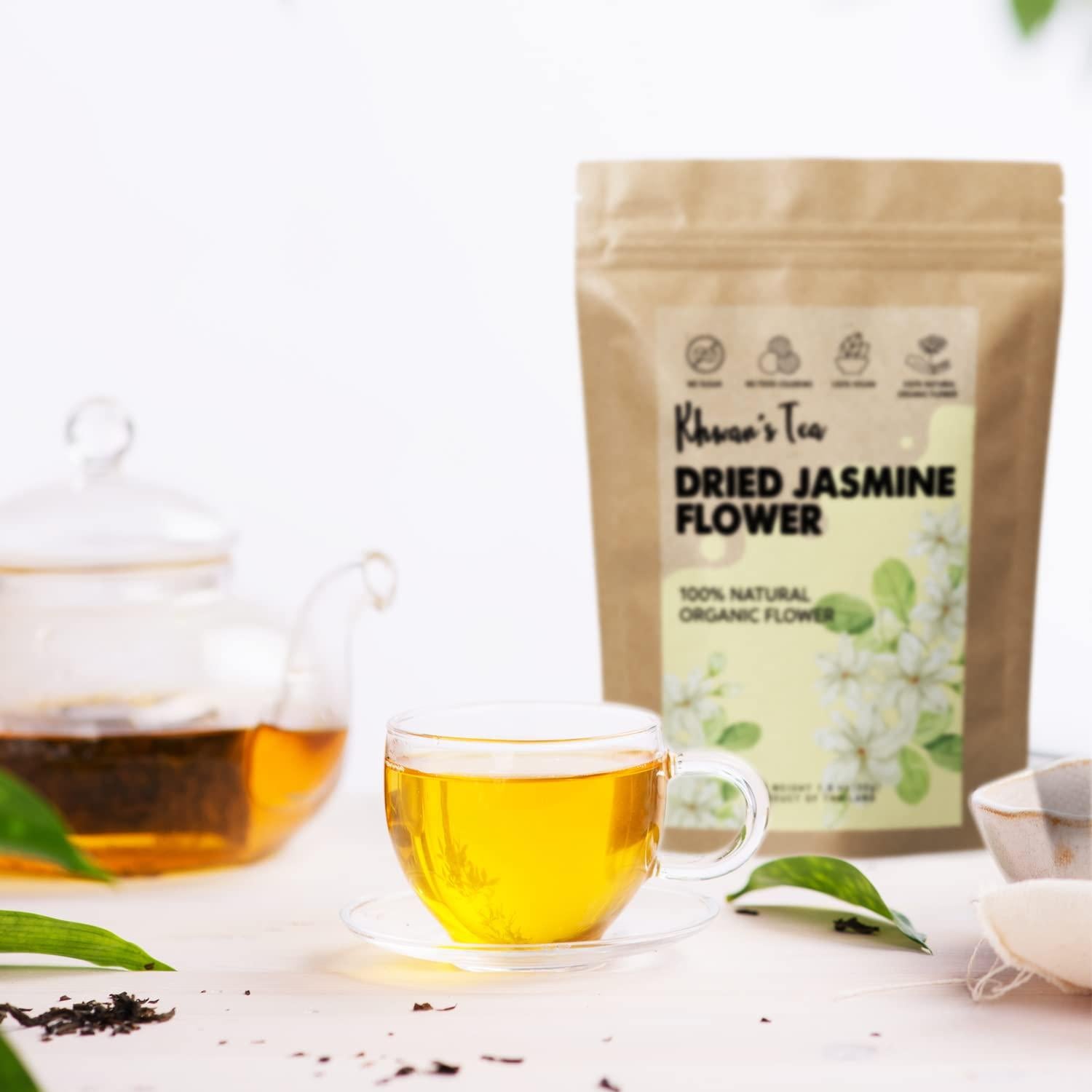 Té de Flores de Jazmín Secos Khwan 50 g - Vegano y Sin OGM