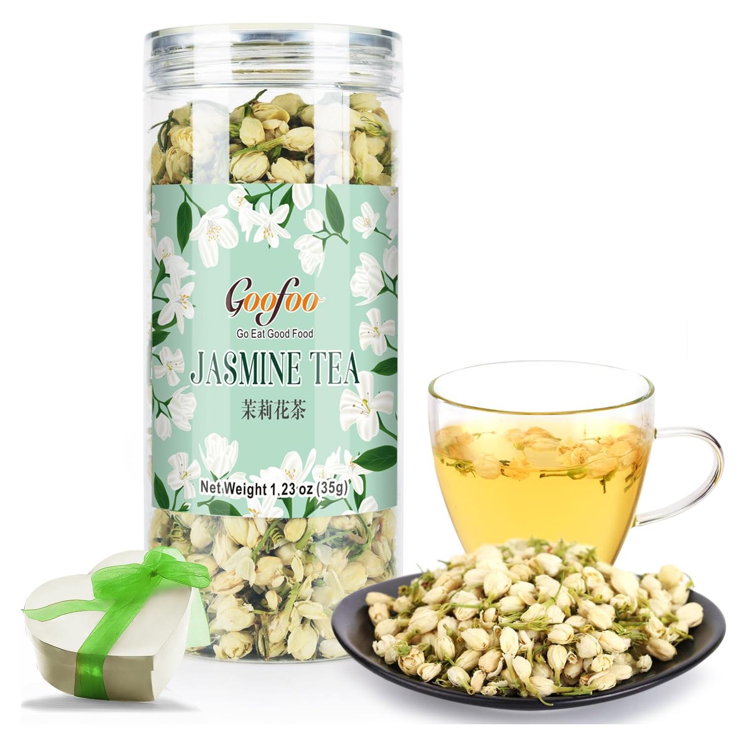 Buds de Flor de Jazmín Secos Goofoo 34 g - Té Floral Natural