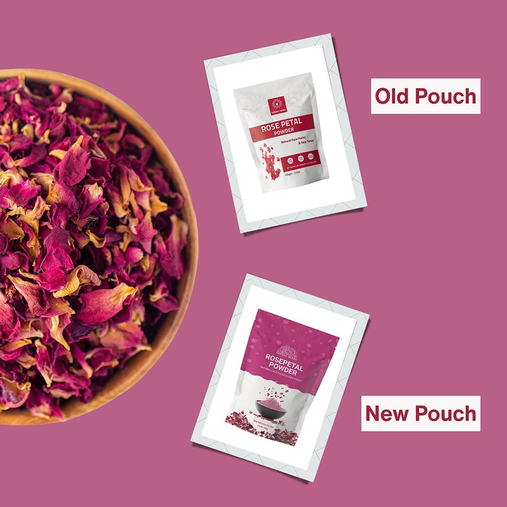 Polvo de Pétalos de Rosa 100g Hebhac Herbs - Vegano y Puro