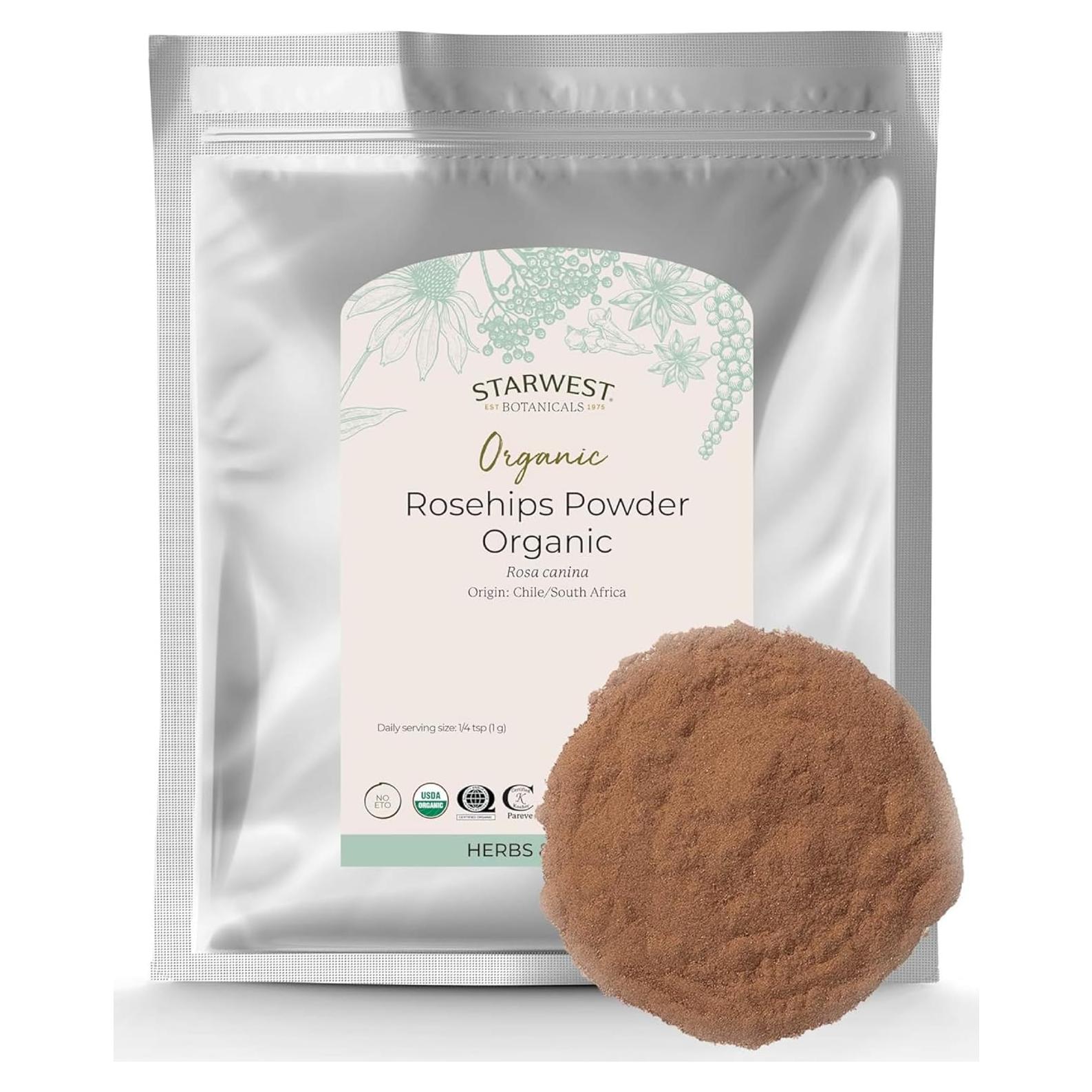 Polvo Orgánico de Rosa Mosqueta Starwest Botanicals 0.45 kg