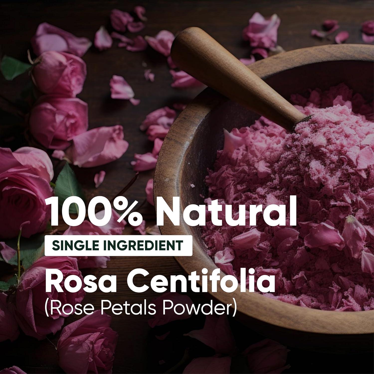 Polvo de Pétalos de Rosa 100% Natural H&C 227 g para Mascarillas