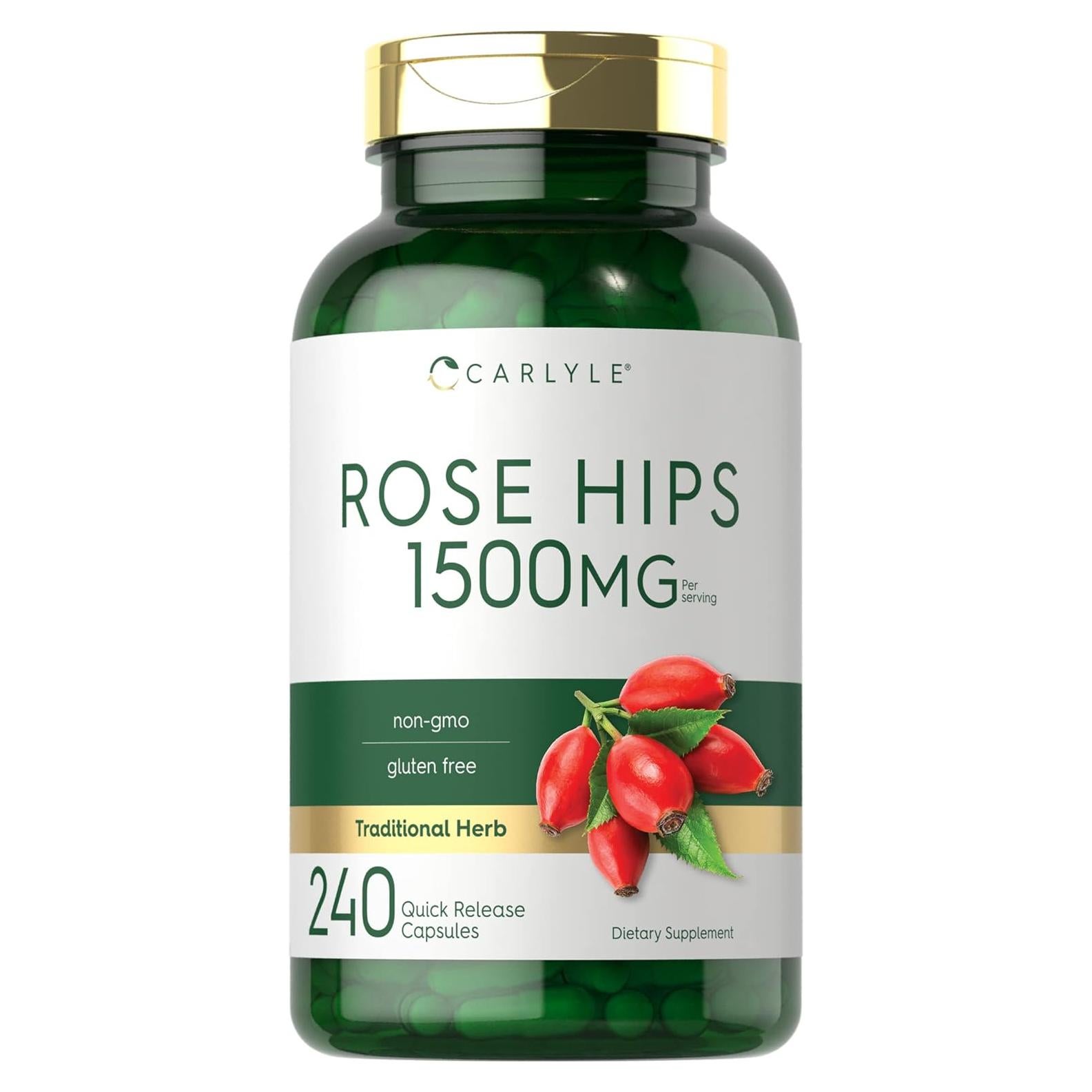 Cápsulas de Rosa Mosqueta Carlyle 1500mg 240 Unidades Sin OGM