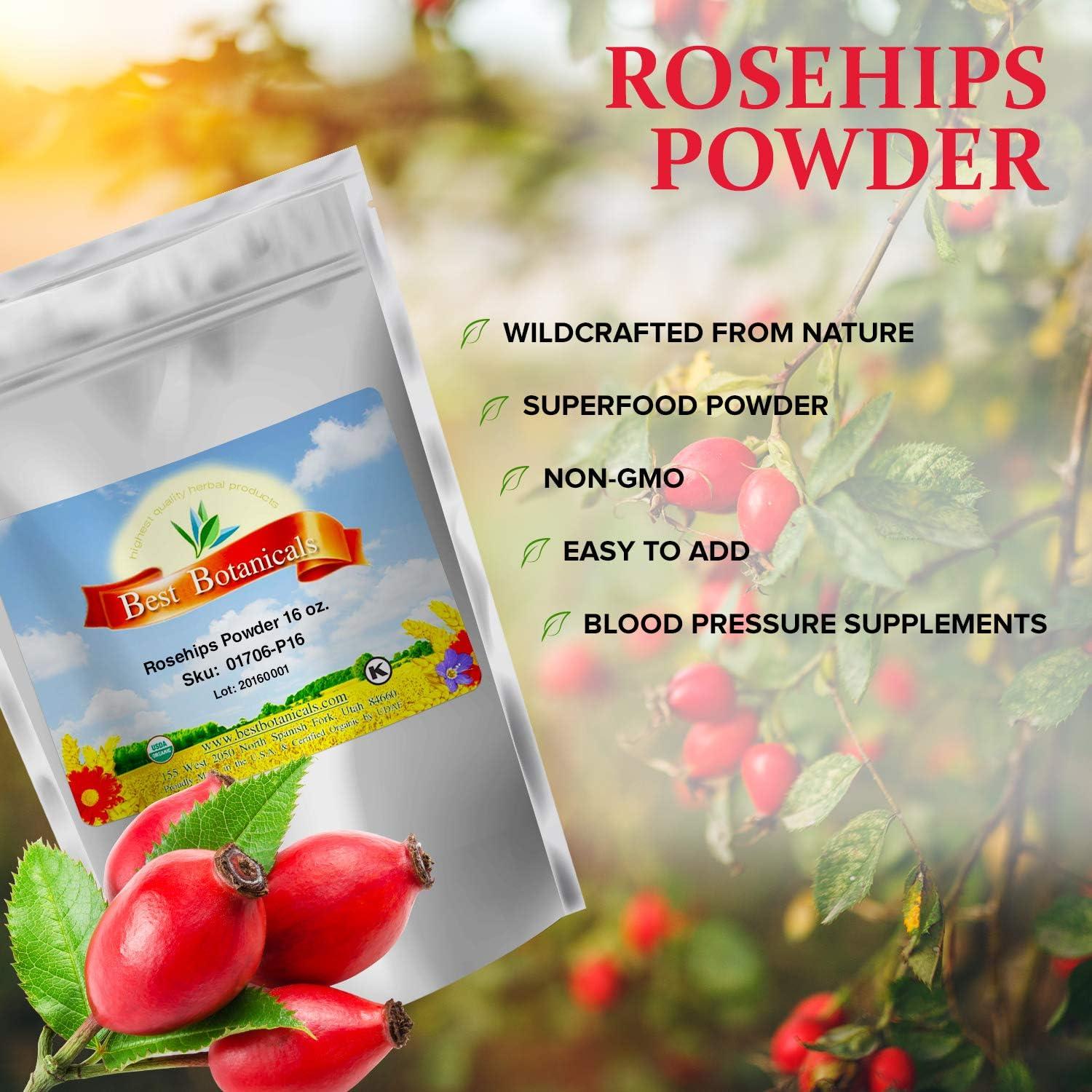 Polvo de Escaramujo Orgánico 450g Mejor Botánicos - Suplemento Saludable