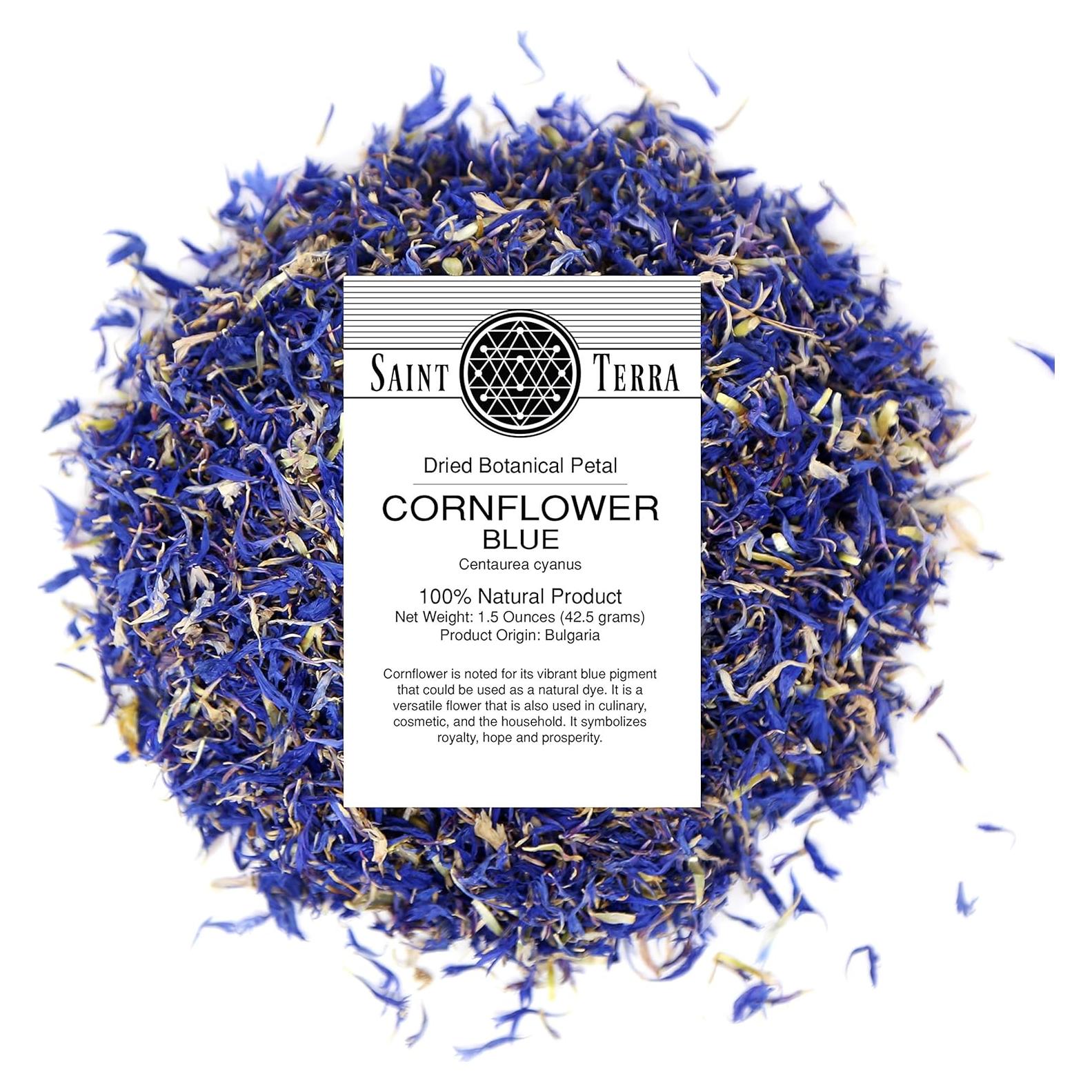 Pétalos de Aciano Secos Saint Terra 42.52g - 100% Natural