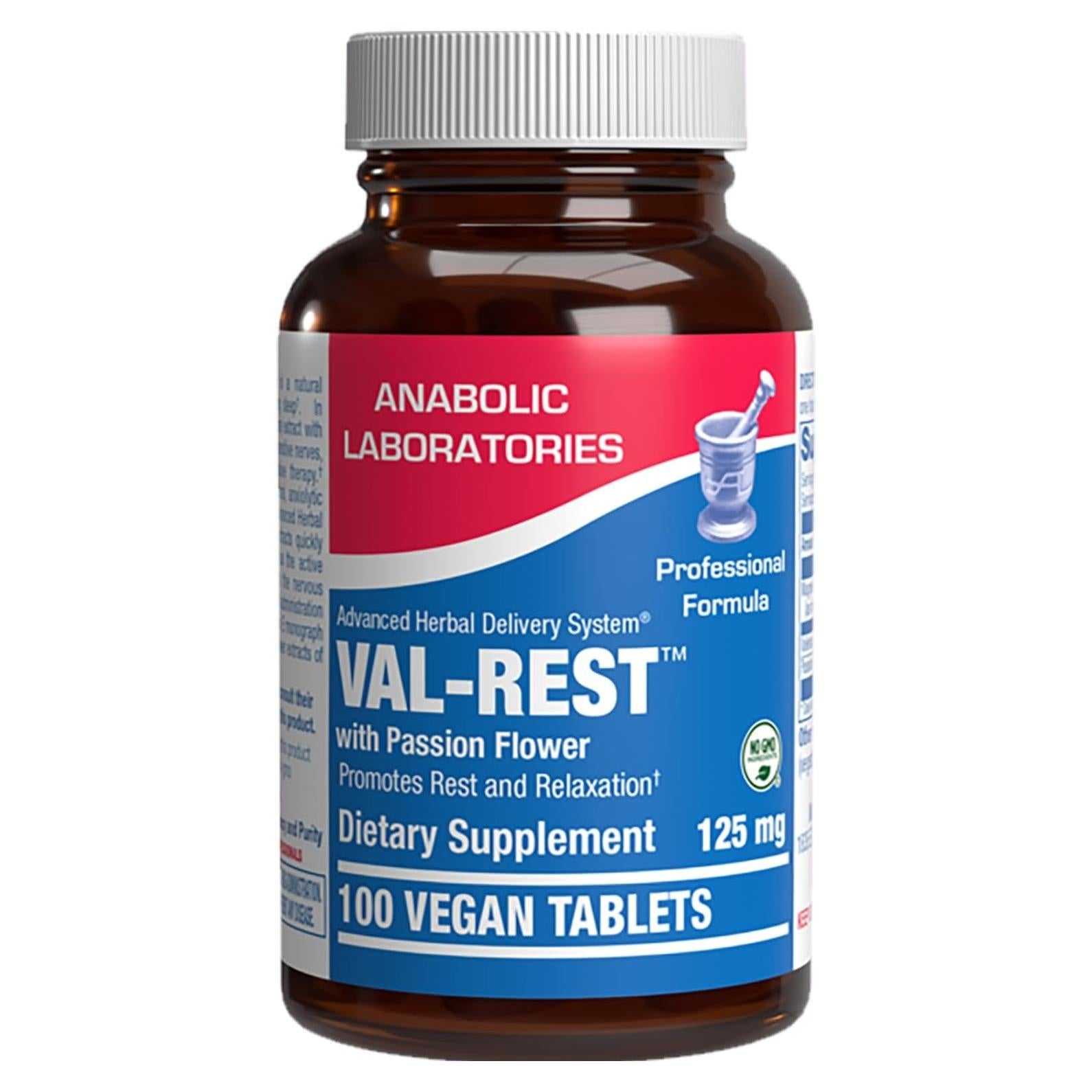 Suplemento de Sueño Anabolic Labs - Raíz de Valeriana y Magnesio - 100 Porciones