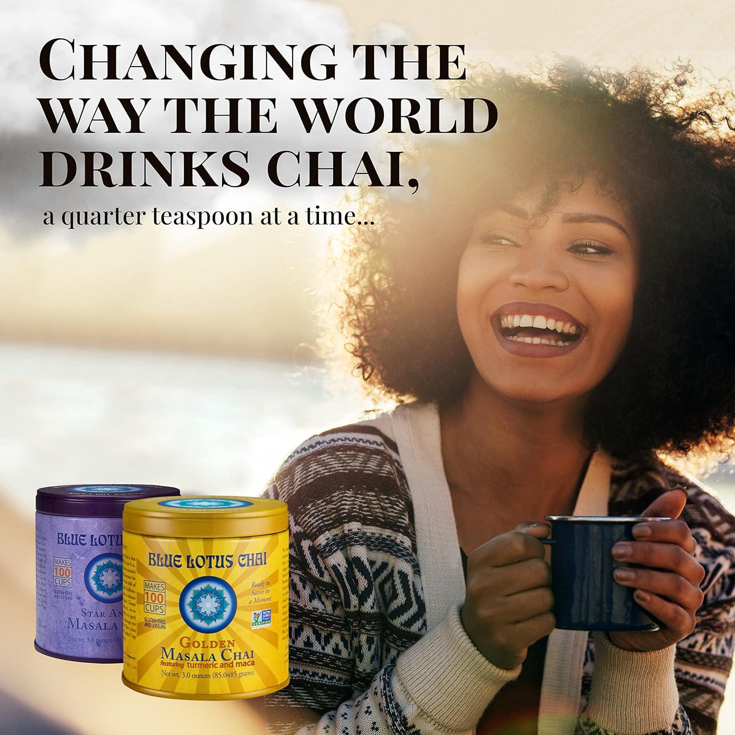 Té Chai Blue Lotus Masala Tradicional - 85g - 100 Tazas