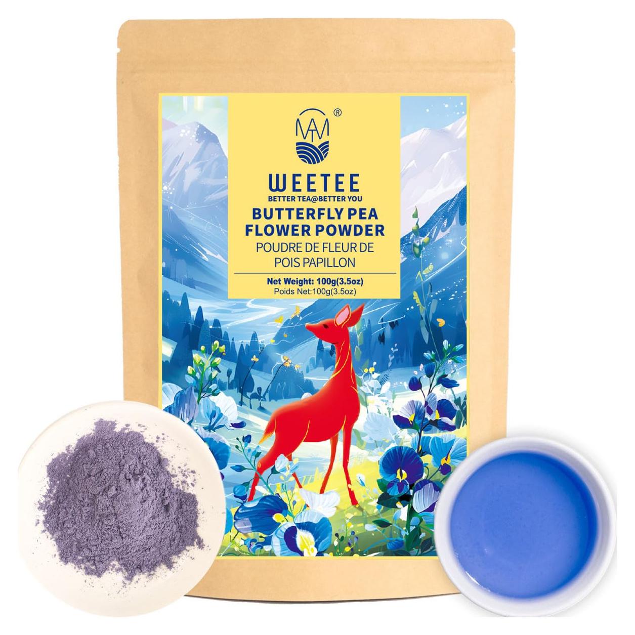 Polvo de Flor de Guisante Mariposa WEETEE 99g - 100% Natural